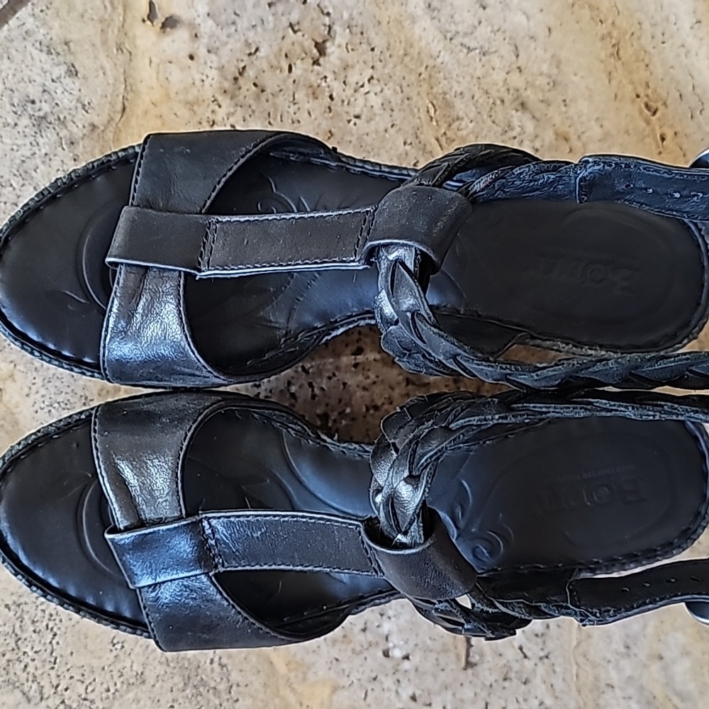 Born Black Wedge Sandals - Picture 10 of 15